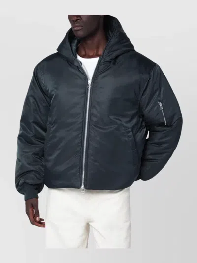OAMC NYLON BOMBER JACKET WITH HOOD AND POCKETS