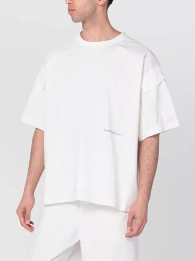 Oamc Oversized T-shirt Printed Detail In White
