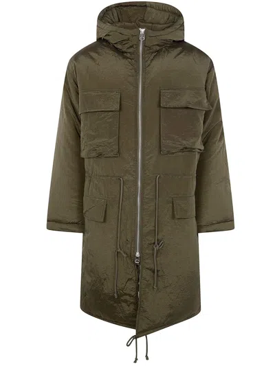 Oamc Padded "m65" Parka Clothing In Green