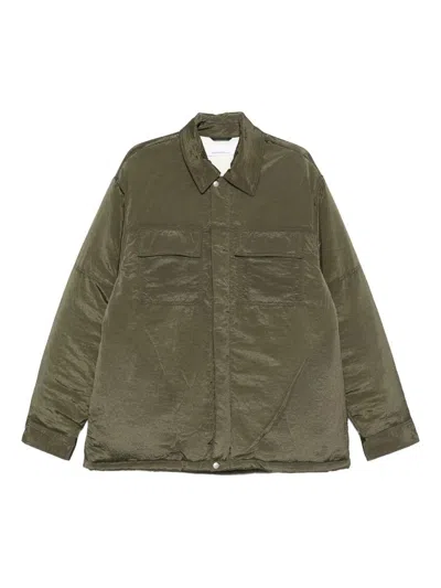 Oamc Padded Overshirt Clothing In Green