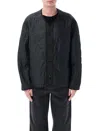 Oamc Peacemaker Quilted Black Jacket In Black