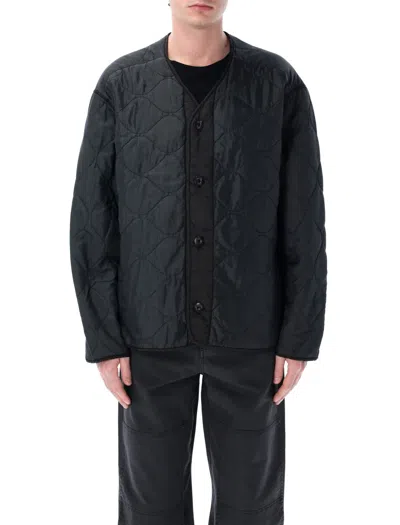 OAMC OAMC PADDED QUILTED COMBAT LINER WITH V-NECK DESIGN