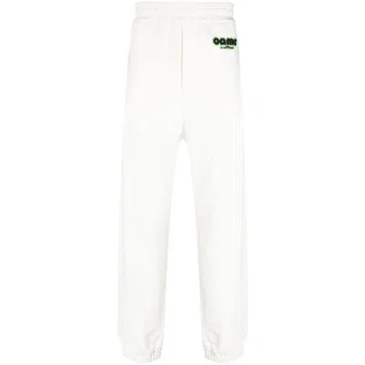 Oamc Logo-patch Jersey Track Pant In White