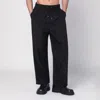 Oamc Trouser With Elastic Waistband And Pockets In Black