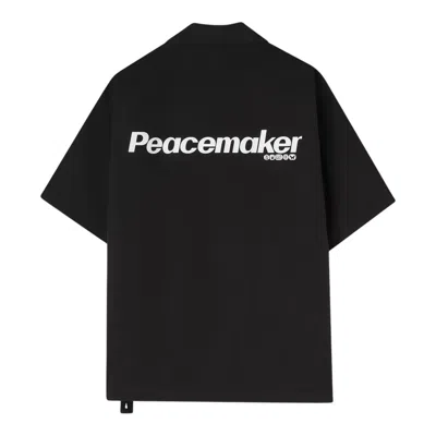 Oamc Peacemaker Boxi Short Sleeve Shirt In Black