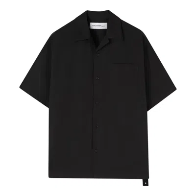Oamc Peacemaker Boxi Short Sleeve Shirt In Black