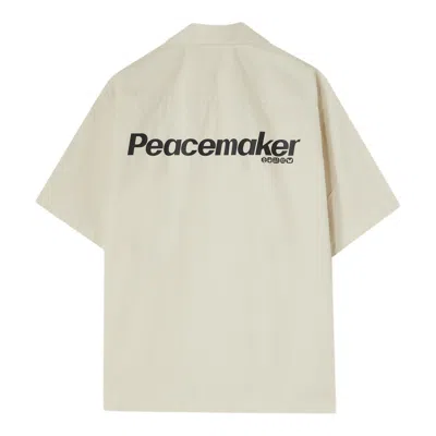 Oamc Peacemaker Boxi Short Sleeve Shirt In White