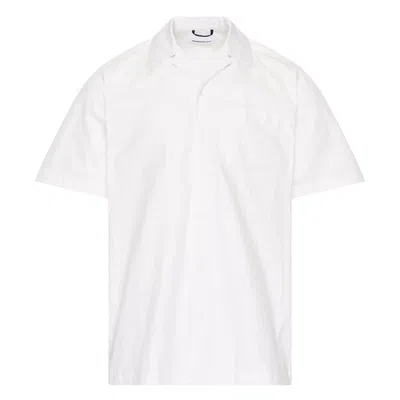 Oamc Peacemaker Boxy Short Sleeve Shirt In White