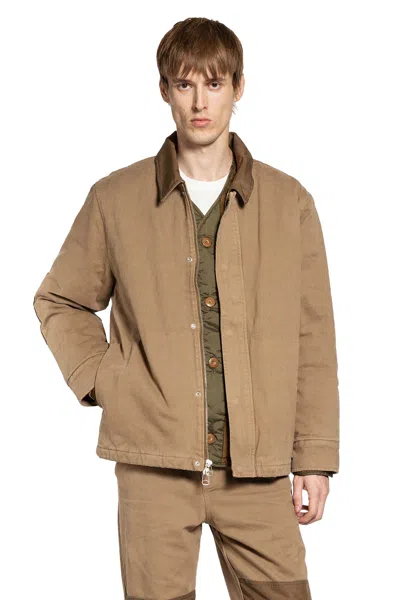 Oamc Peacemaker Chore Jacket In Brown