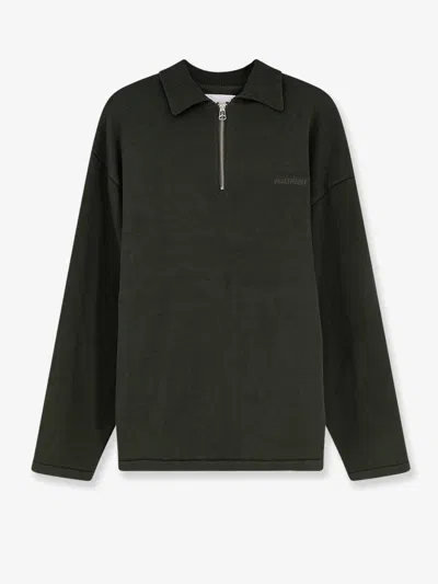 Oamc Peacemaker Cotton Polo Shirt In Green