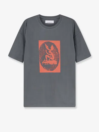 Oamc Peacemaker Cotton T-shirt In Gray