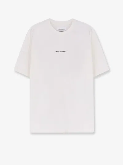 Oamc Peacemaker Cotton T-shirt In White