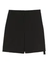 Oamc Peacemaker Elasticated Back-waistband Shorts In Black