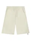 Oamc Peacemaker Elasticated-waistband Patch-pocket Shorts In Neutral
