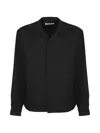 Oamc Peacemaker Embroidered-logo Shirt In Black