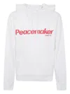 Oamc Peacemaker Flower Loose Fit Hoodie In White