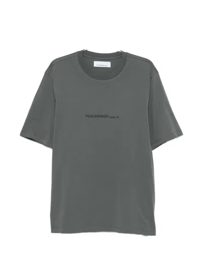 Oamc Peacemaker Graphic-print T-shirt In Gray