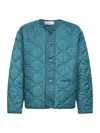 Oamc Peacemaker Quilted Puffer Jacket In Blue