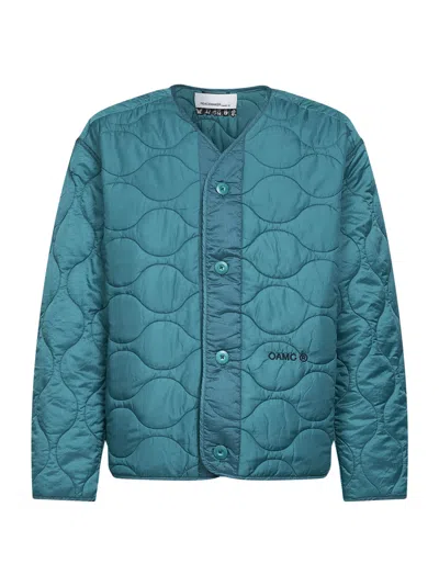 OAMC PEACEMAKER GREEN RIPSTOP NYLON COMBAT JACKET/LINER<BR/>