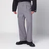 Oamc Peacemaker Grey Wool-blend Trousers