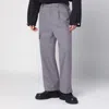 Oamc Peacemaker Grey Wool-blend Trousers