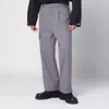 Oamc Trousers Wool Blend Multiple Pockets In Gray