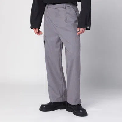 OAMC OAMC PEACEMAKER GREY WOOL-BLEND TROUSERS