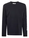 Oamc Peacemaker Long Sleeves Pocket Tee In Black