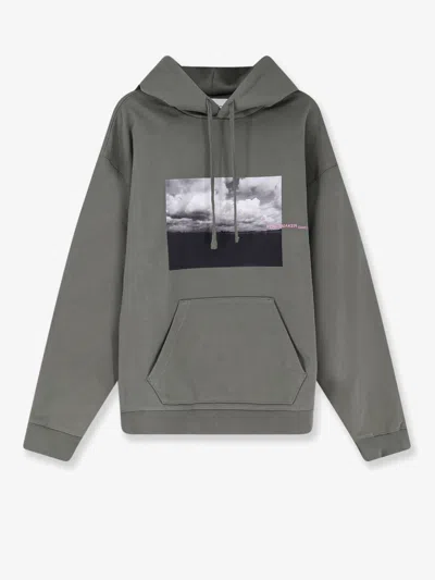 Oamc Peacemaker Loose Fit Hoodie Star Print Sweatshirt In Green