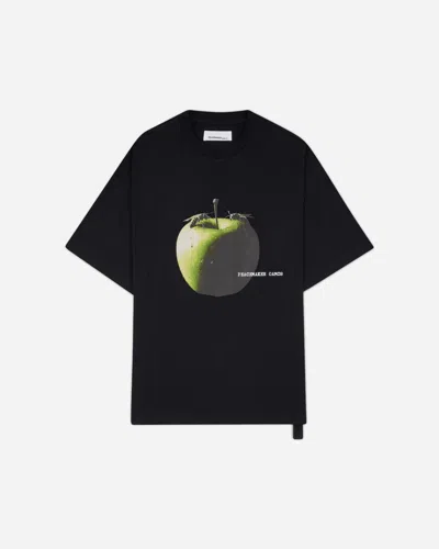 Oamc Peacemaker Men S Apple Print Oversized Fit T-shirt In Black