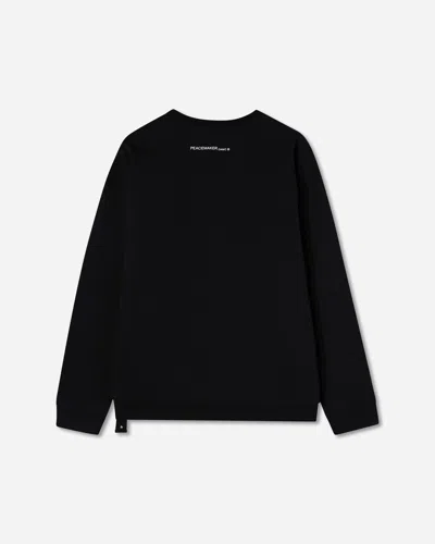 Oamc Peacemaker Men S Bird Loose Fit Crewneck Sweatshirt In Black