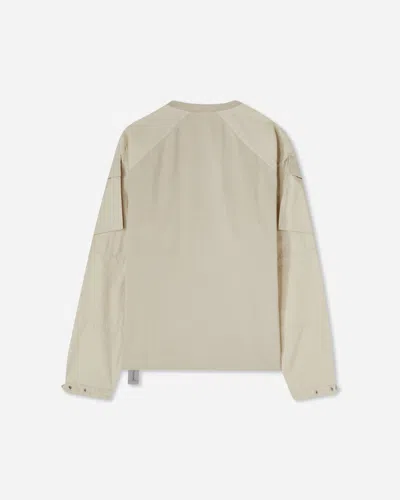Oamc Peacemaker Men S Cargo Longsleeve T-shirt Sand In Gray