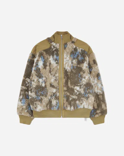 Oamc Peacemaker Men S Fleece Bomber Jacket In Green