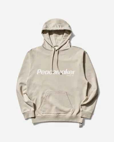 Oamc Peacemaker Men S Flower Loose Fit Hoodie Sand In Beige