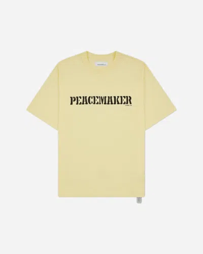 Oamc Peacemaker Men S Flowerred Print Loose Fit T-shirt Light In Multi