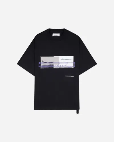 Oamc Peacemaker Men S Halfway To Nowhere Print Regular Fit T-shirt In Black