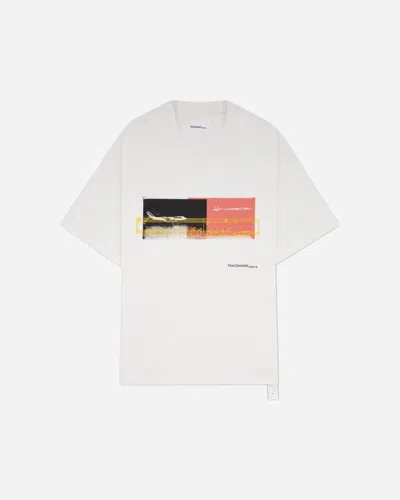 Oamc Peacemaker Men S Halfway To Nowhere Print Regular Fit T-shirt In White