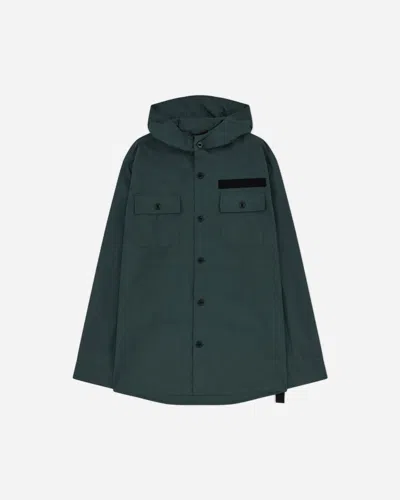 Oamc Peacemaker Men S Hooded Shirt Dark In Blue