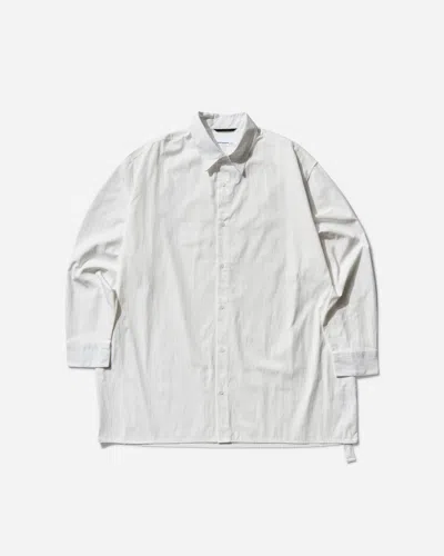 Oamc Peacemaker Men S Jumbo Shirt Snow In White