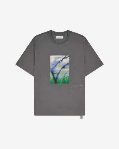 Oamc Peacemaker Men S Landart Print Loose Fit T-shirt Gray