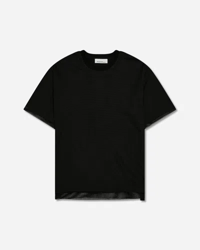 Oamc Peacemaker Men S Mesh Layer T-shirt In Black