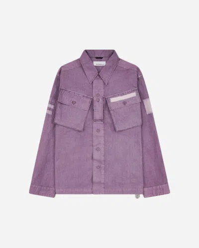 Oamc Peacemaker Men S Military Cargo Shirt Lilac In Purple