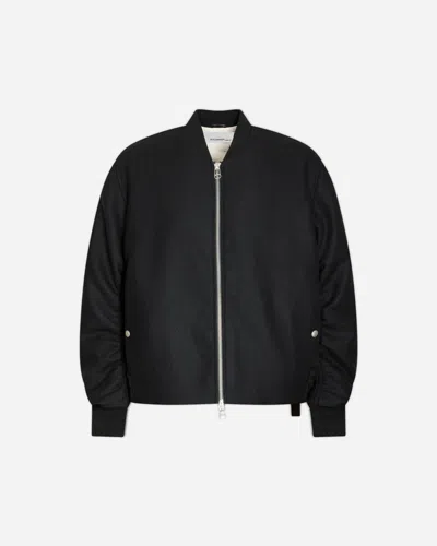 Oamc Peacemaker Men S Minimal Bomber Jacket In Black
