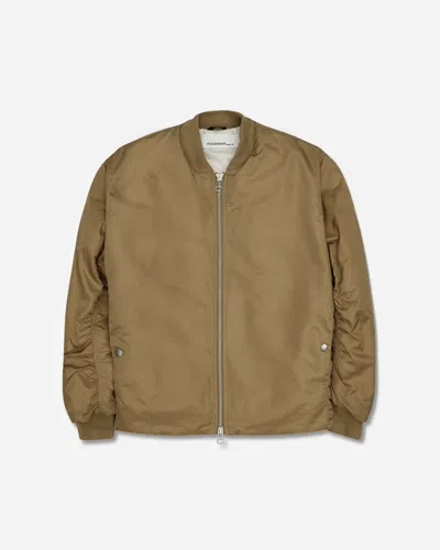 Oamc Peacemaker Men S Minimal Bomber Jacket In Brown