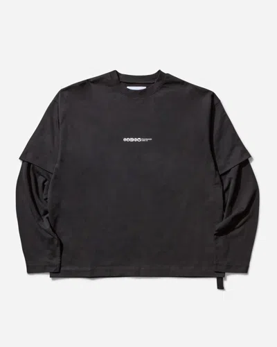 Oamc Peacemaker Men S Painted Double Layer Boxy T-shirt In Black