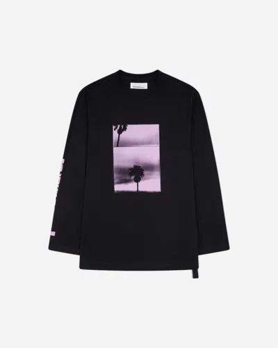 Oamc Peacemaker Men S Panorama Print Longsleeve T-shirt In Black