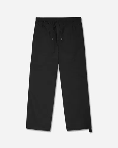 Oamc Peacemaker Drawstring Straight-leg Trousers In Black