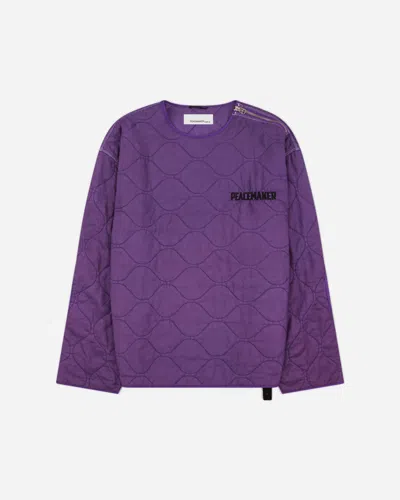 Oamc Peacemaker Men S Shoulder Zip Liner In Purple