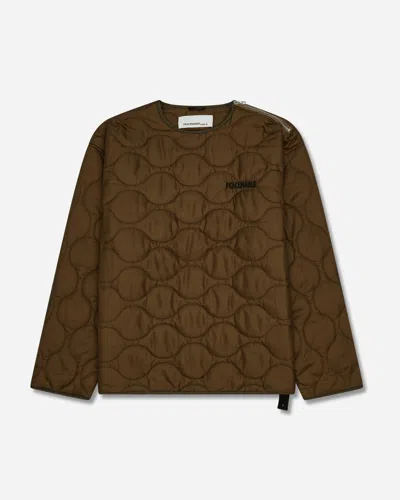 Oamc Peacemaker Men S Shoulder Zip Liner In Brown