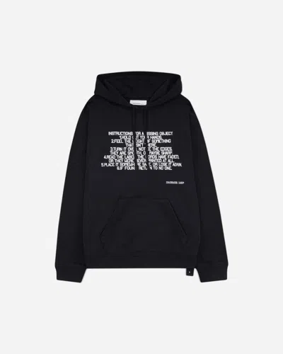 Oamc Peacemaker Men S Stencil Print Hoodie In Black